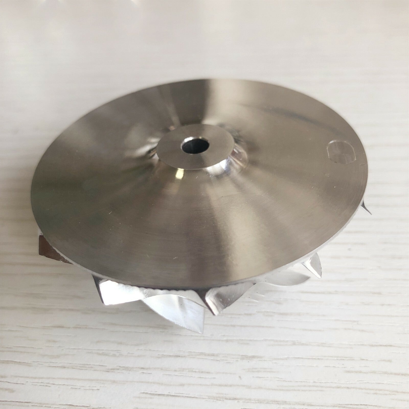 K16 52.20/66.56 mm 6+6 blade turbine milling/aluminum 2618/billet compressor wheel