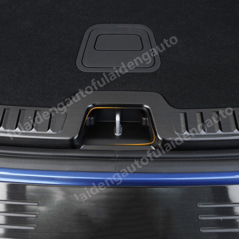 for Volvo XC60 2018-2021 Black titanium Rear Bumper Protector Sill plate cover