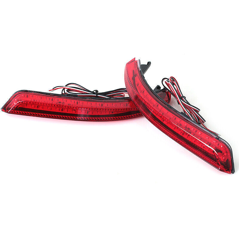 Pair for Nissan Almera Bluebird Sylphy 2009-11 Rear Bumper Reflector Brake Light