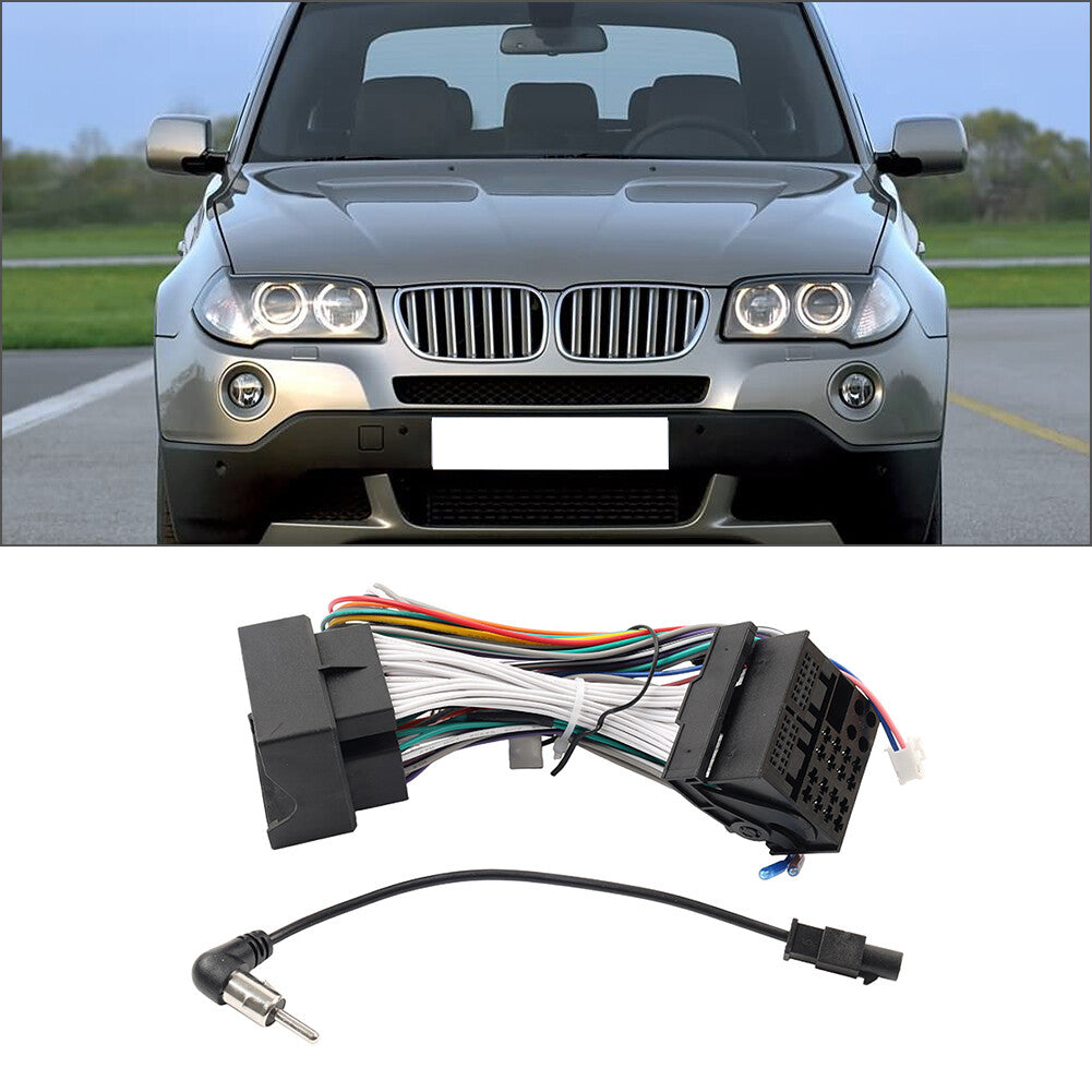 Car Radio Stereo 16Pin Wiring Harness Power Cable for BMW X3 E83 2006-2010