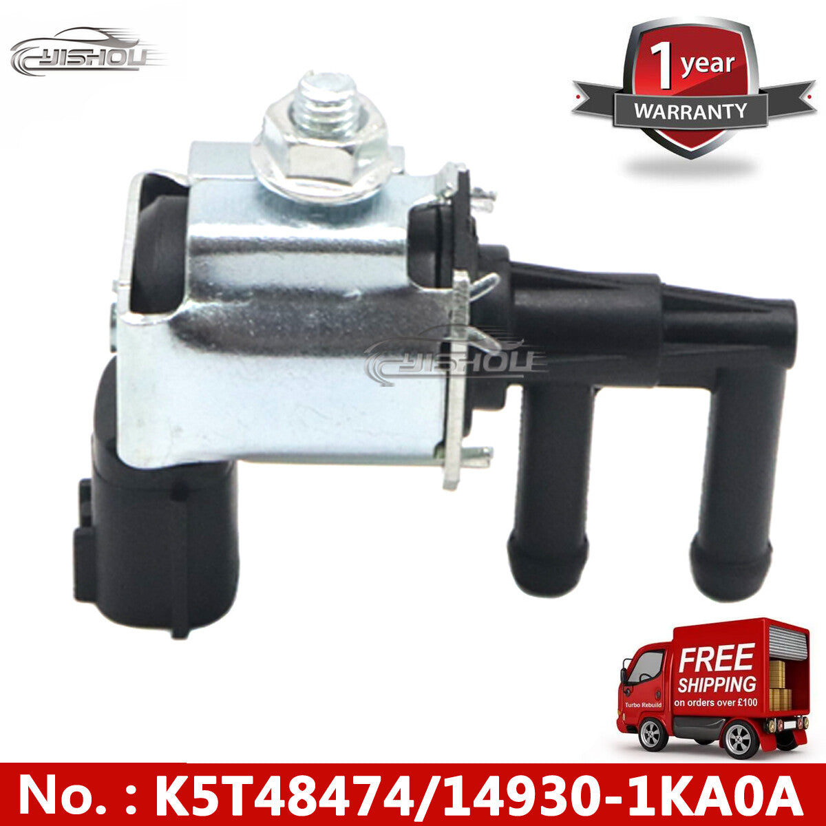The steam tank purification solenoid valve is suitable for 2005-09 for Nissan Infinity 3.5L and 4.5L models 14930-1KA0A