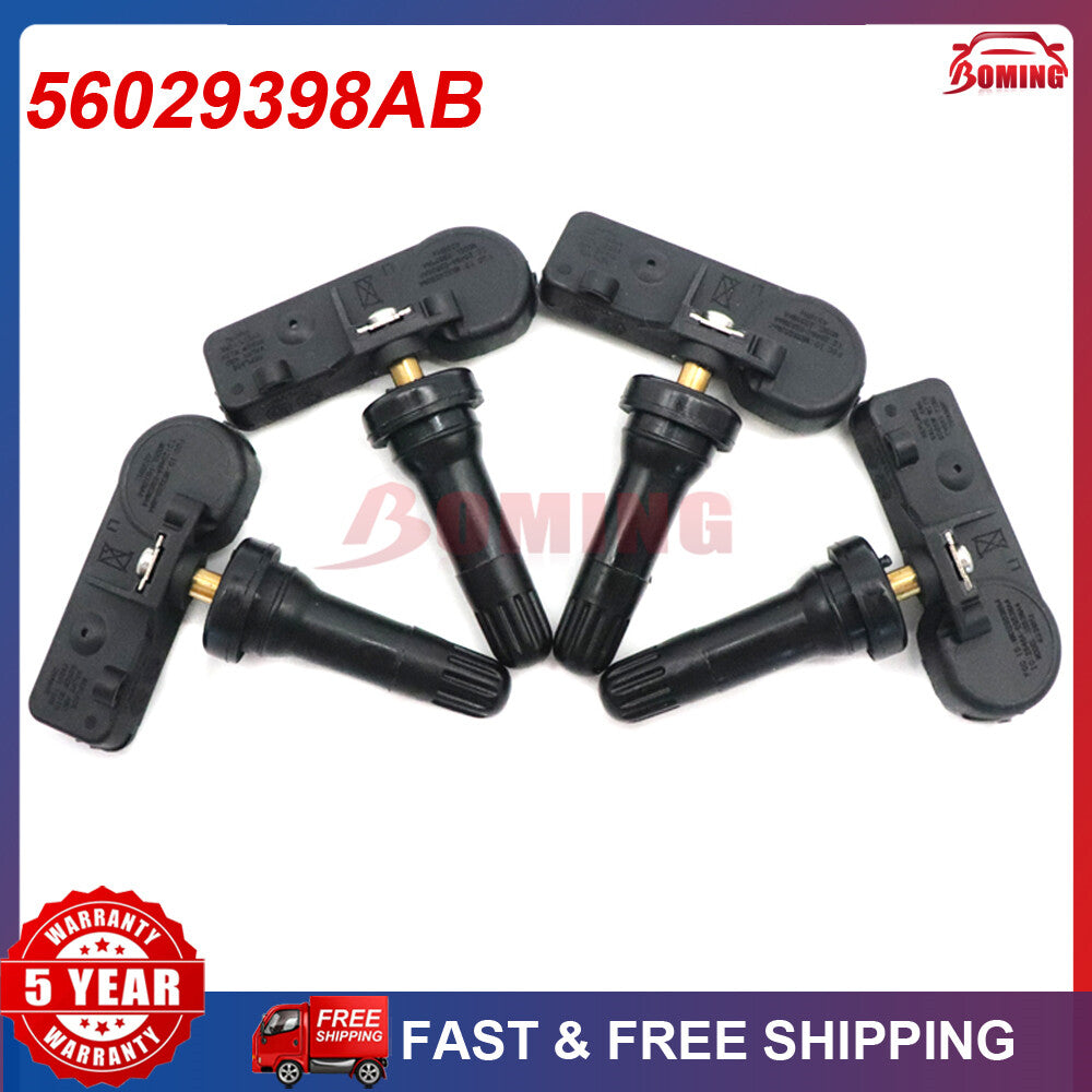 4x New TPMS TIRE PRESSURE SENSOR 56029398AB for CHRYSLER for JEEP for DODGE 68241067AB
