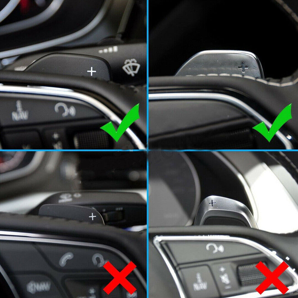 Steering Wheel Paddle Shifter Extension for Audi A3 A4 A5 A6 A7 for A8 Q3 Q5 Q7
