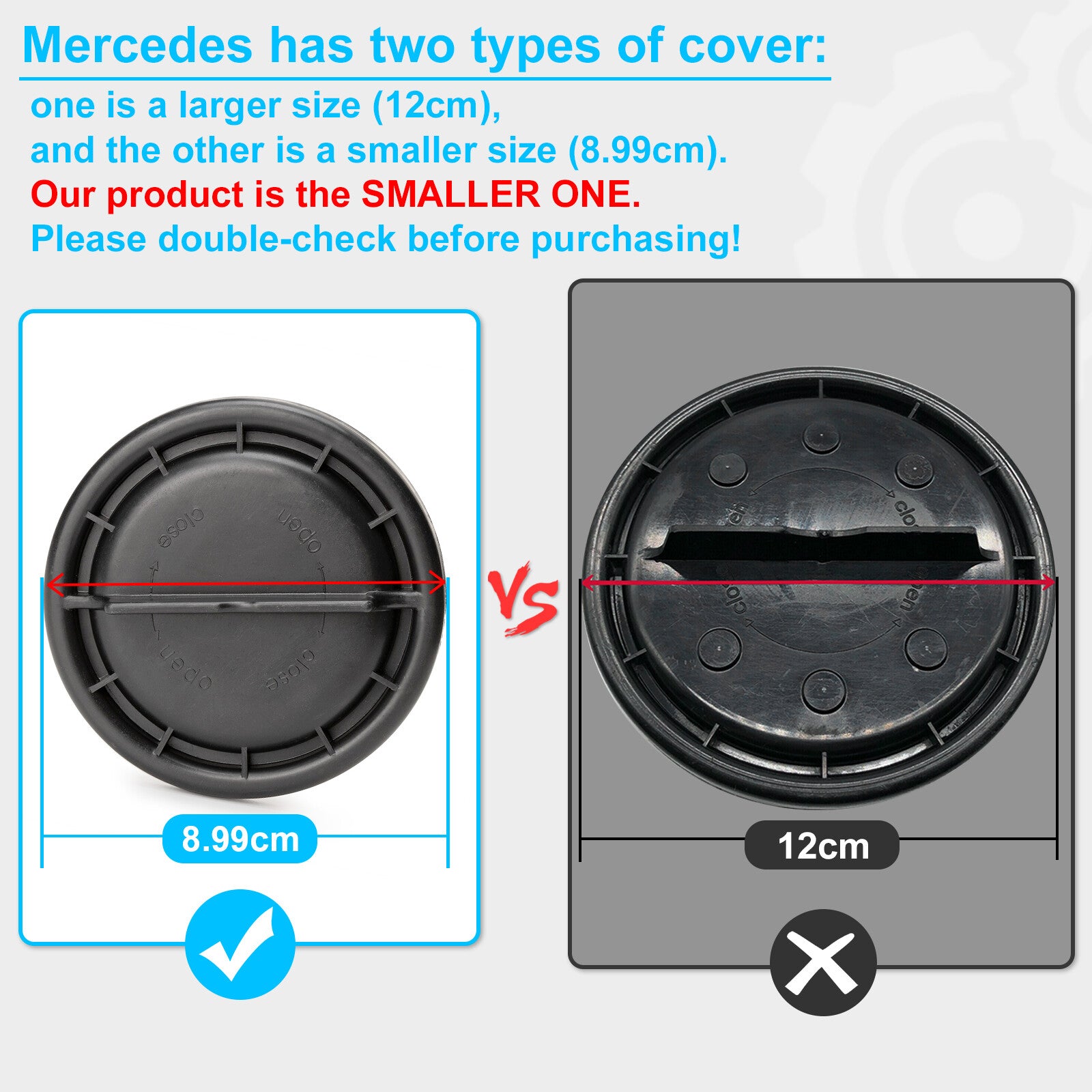 for Benz W204/W171/W212 Headlight Dust Cover Plastic 1305219122 3.54 Cap Cover