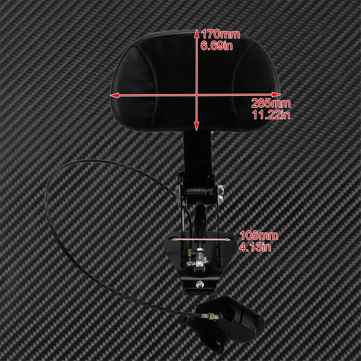 Full Forward Adjustable Rider Backrest Mounting Fit for Harley Touring 2009-2020