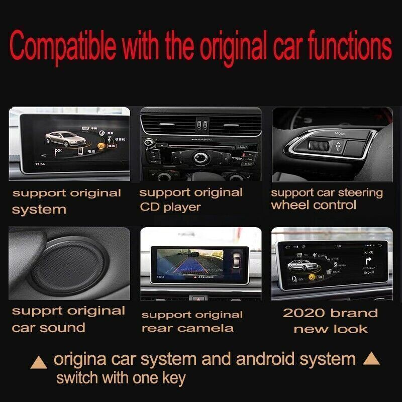 for AUDI Q5 17-22 Radio carpaly 2+32G 12.3 Car Android GPS Navigation Wifi