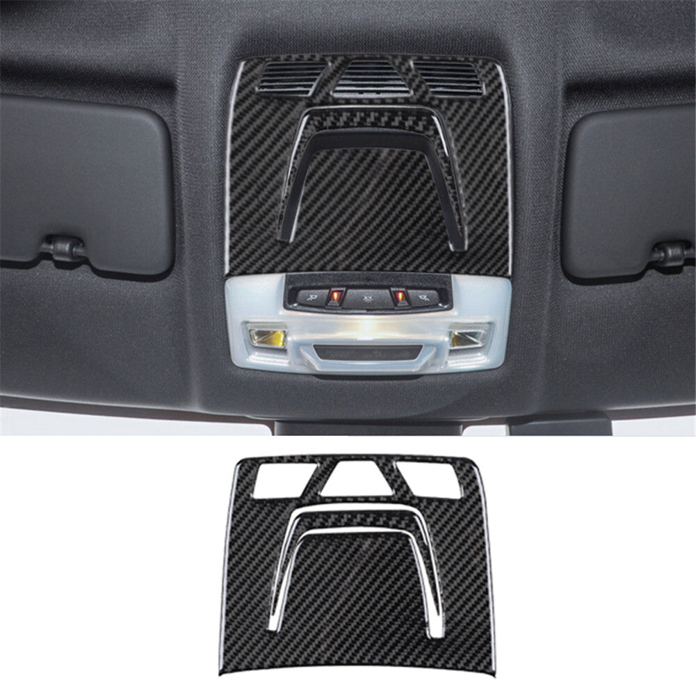 2Pcs Carbon Fiber Overhead Light Cover Trim for Toyota Supra A90 2019-2022