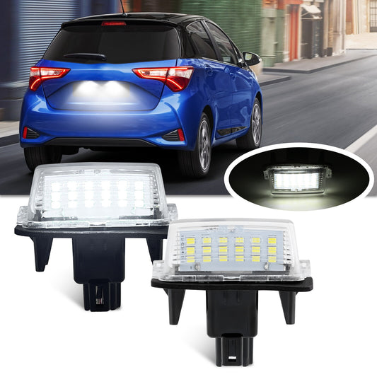 2 LED License Number Plate Light for Toyota for Camry 2012 2013 2014 2015 2016 2018