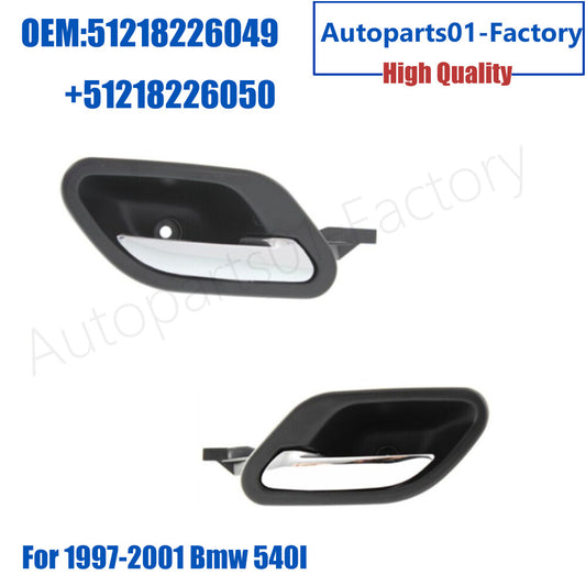 1Pair Left+Right Inside Interior Door Handle for BMW E39 5/7 Series