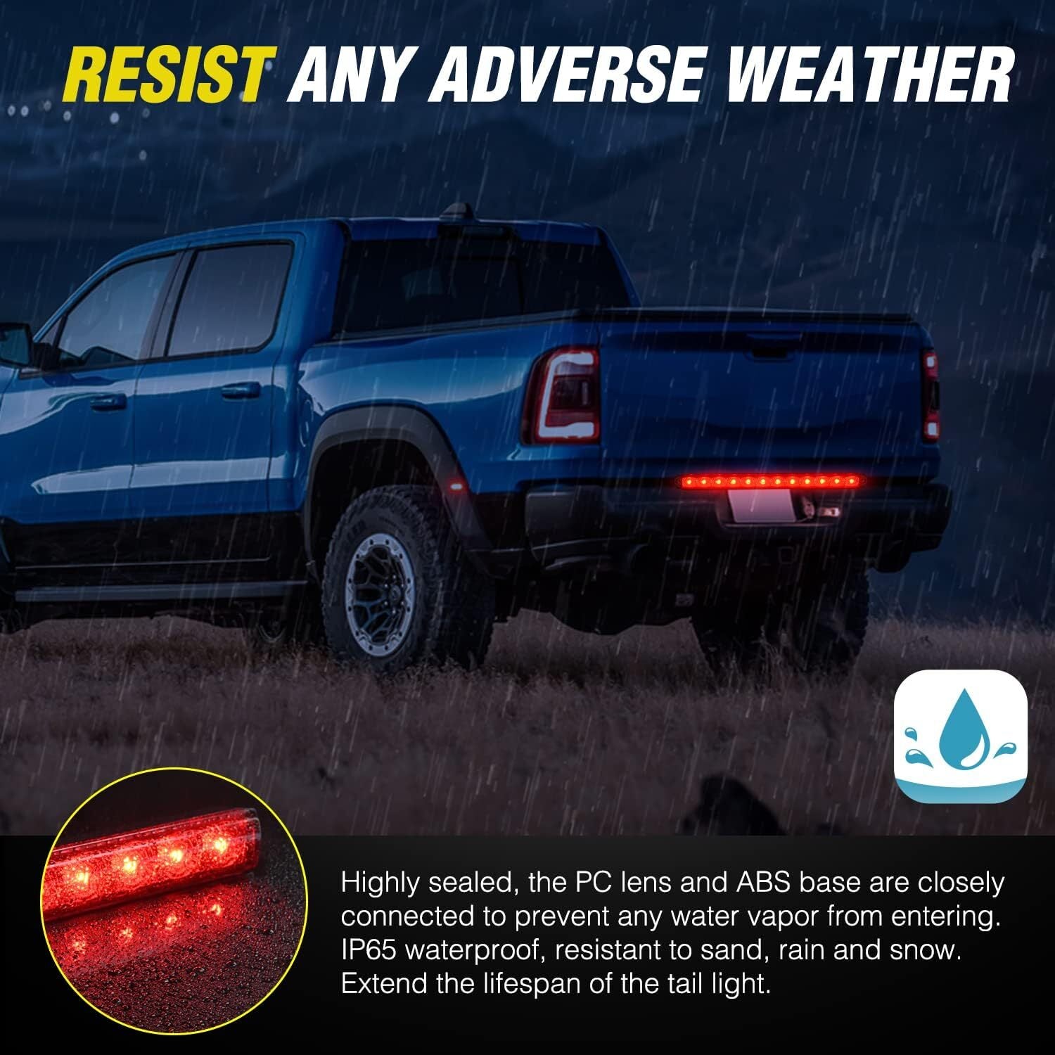 2x 16 LED taillights trailer car truck lighting taillight with indicator 12V