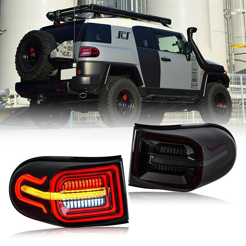 Taillights with LED assembly smoke for Toyota FJ Cruiser 2006-2020 (pair of taillights)
