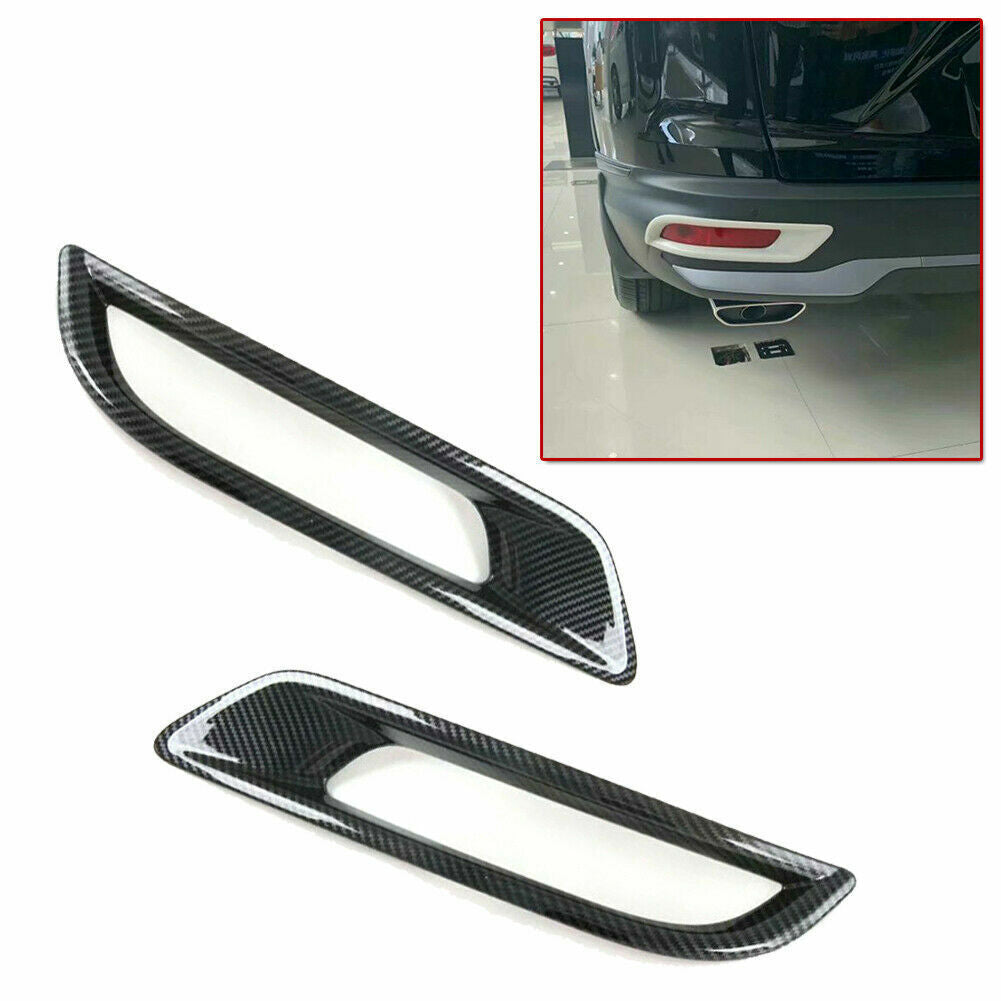 Carbon Fiber Rear Fog Light Bumper Lamp Cover Trim for Honda CRV CR-V 2021-2022