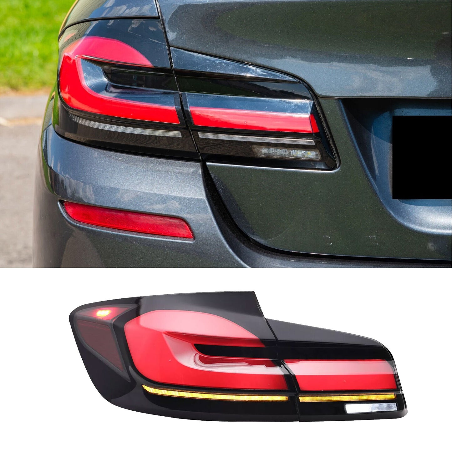 for BMW 5 Series F10 F18 M5 2011-2017 continuous LED taillights