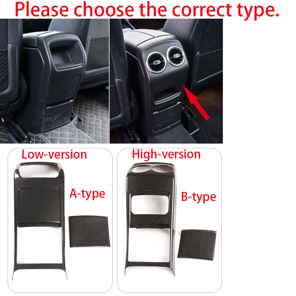 Silver ABS Rear Air Vent Outlet Panel Cover for Mercedes-Benz B GLB W247 2020-22
