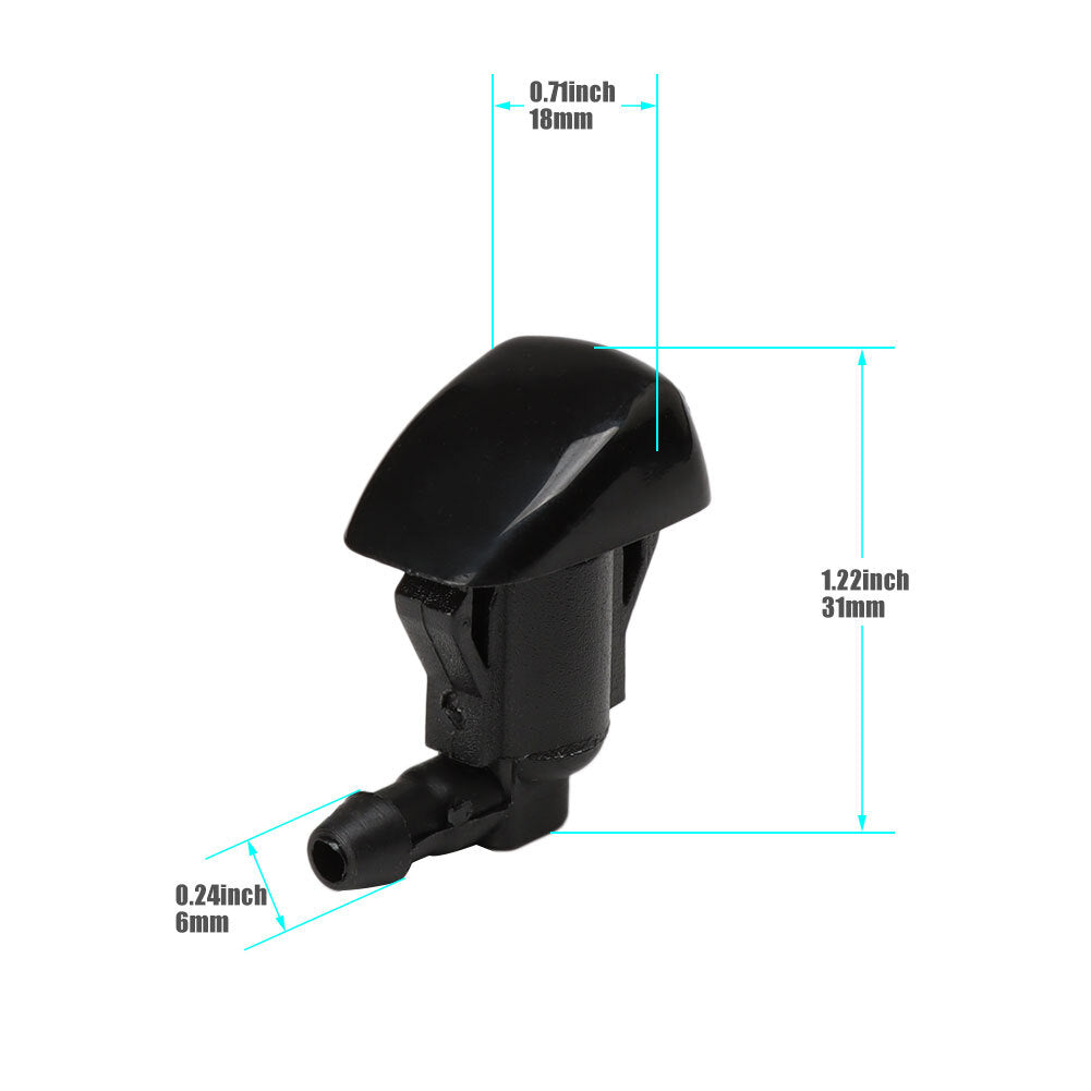 2-Piece Set for Toyota Liquid Windshield Wiper Blade Washer Nozzle Spray Cover