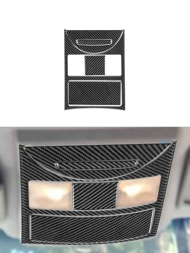 5Pcs Carbon Fiber Car Ceiling Light Trim Cover for Nissan Quest 2004-2006 Type B