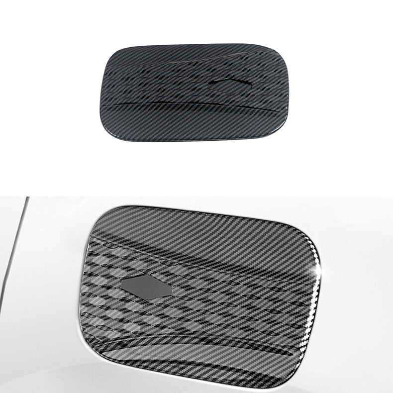 for Kia Carnival 2022-2023 Carbon Fiber Car Fuel Filler Gas Tank Cap Cover Trim