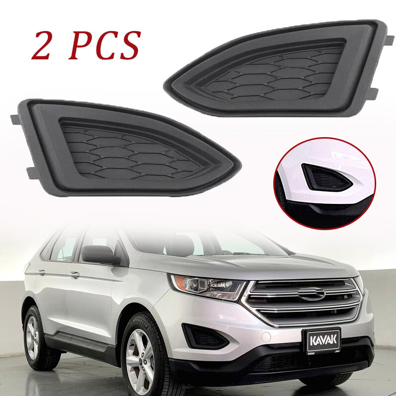 for Ford Edge 2015-2018 Front Bumper Fog Light Lamp Trim Cover Frame Grille