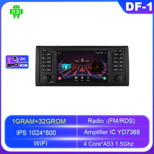 Android Car Radio for BMW 5 Series E39 for X5 E53 M5 GPS Navi Stereo Player CarPlay