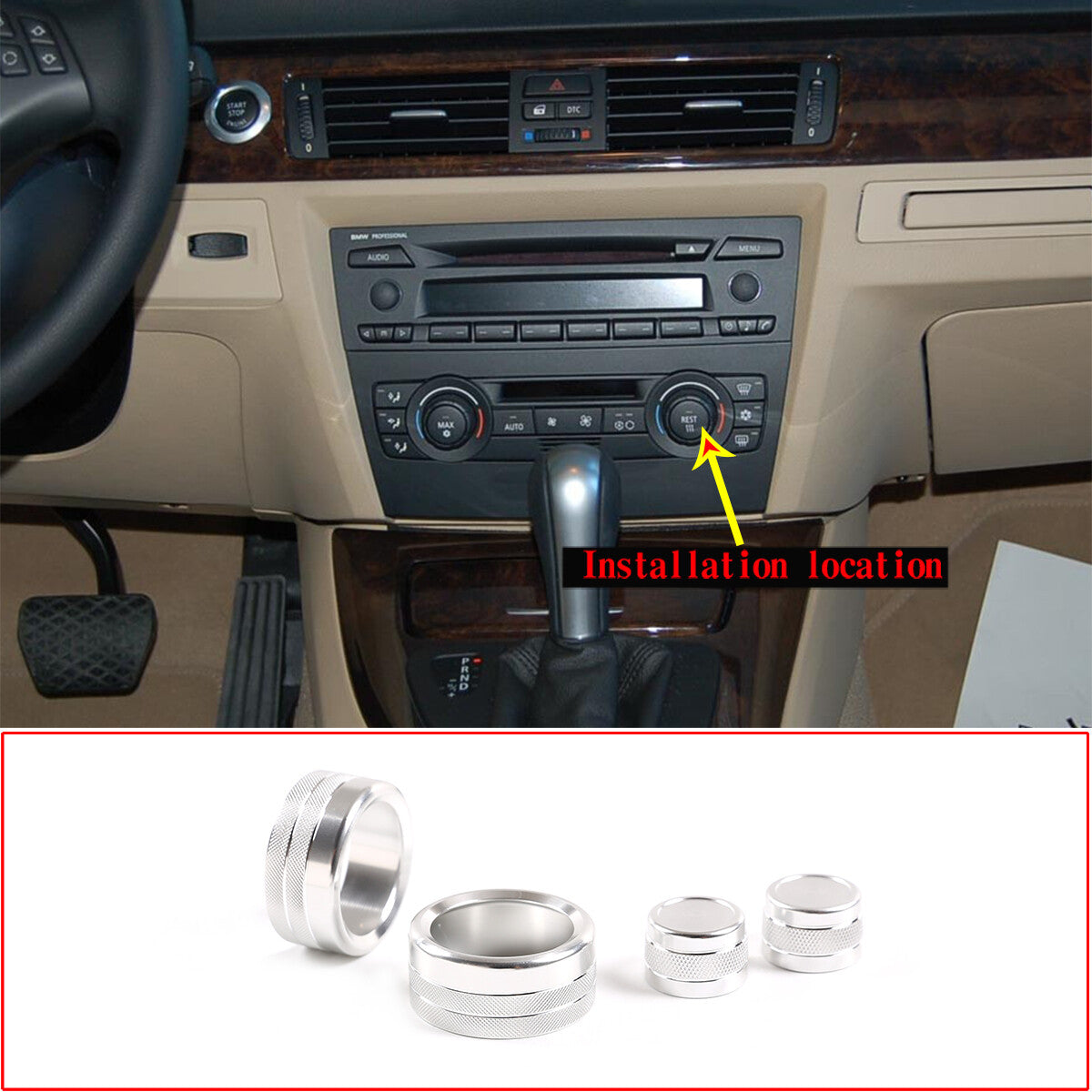 4-Piece Carbon Fiber Steering Wheel Button Sticker Decoration for Toyota Tacoma (2011-15)
