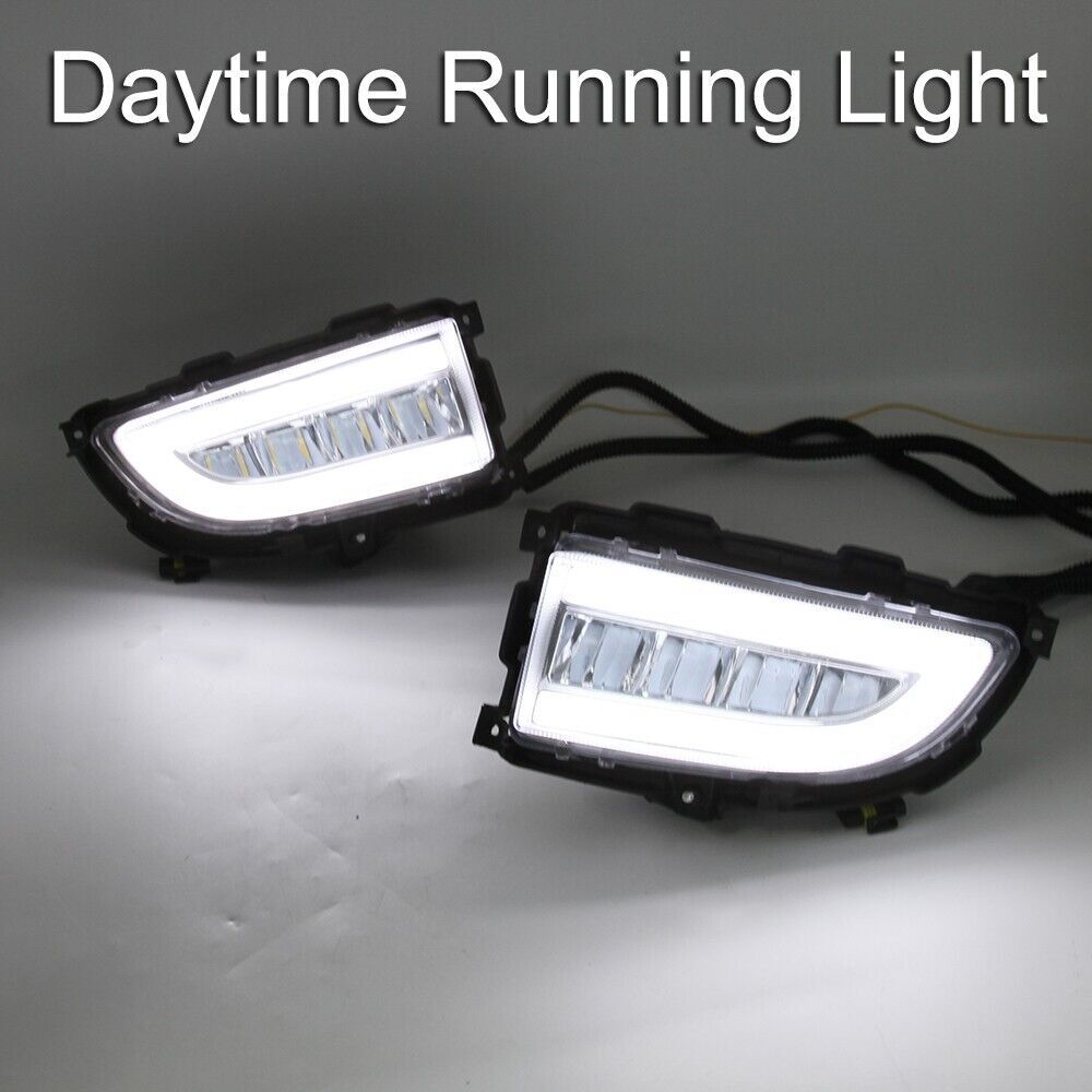 LED DRL Daytime Running Light Fog Lamp for Mitsubishi Lancer 04-2006 Turn Signal