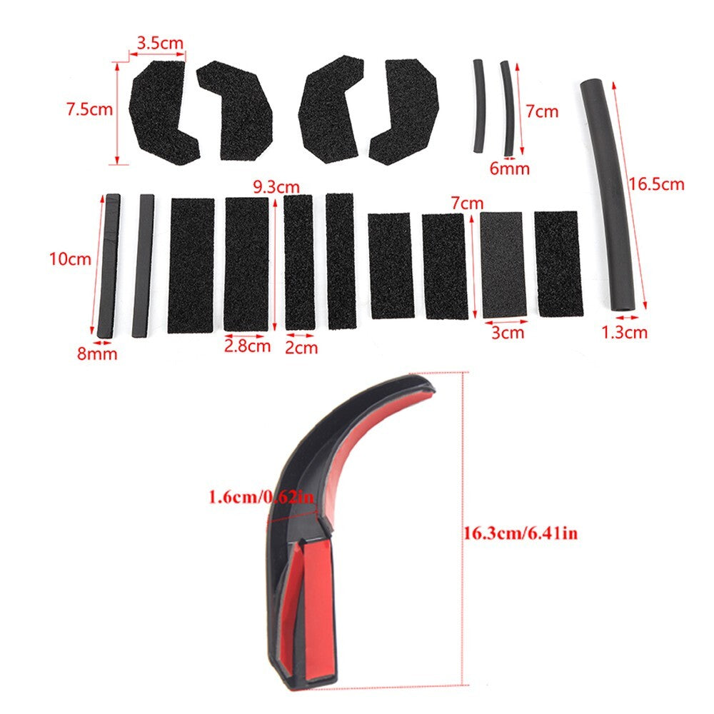 Roof Rain Gutter Extension Roof Seal Leak Repair Kit for Jeep for Wrangler JK 07-17