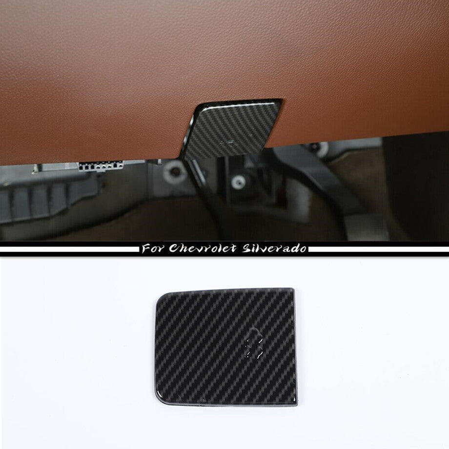 Carbon fiber engine hood switch cover suitable for 14-18 for Chevrolet Silverado/ for GMC for Sierra