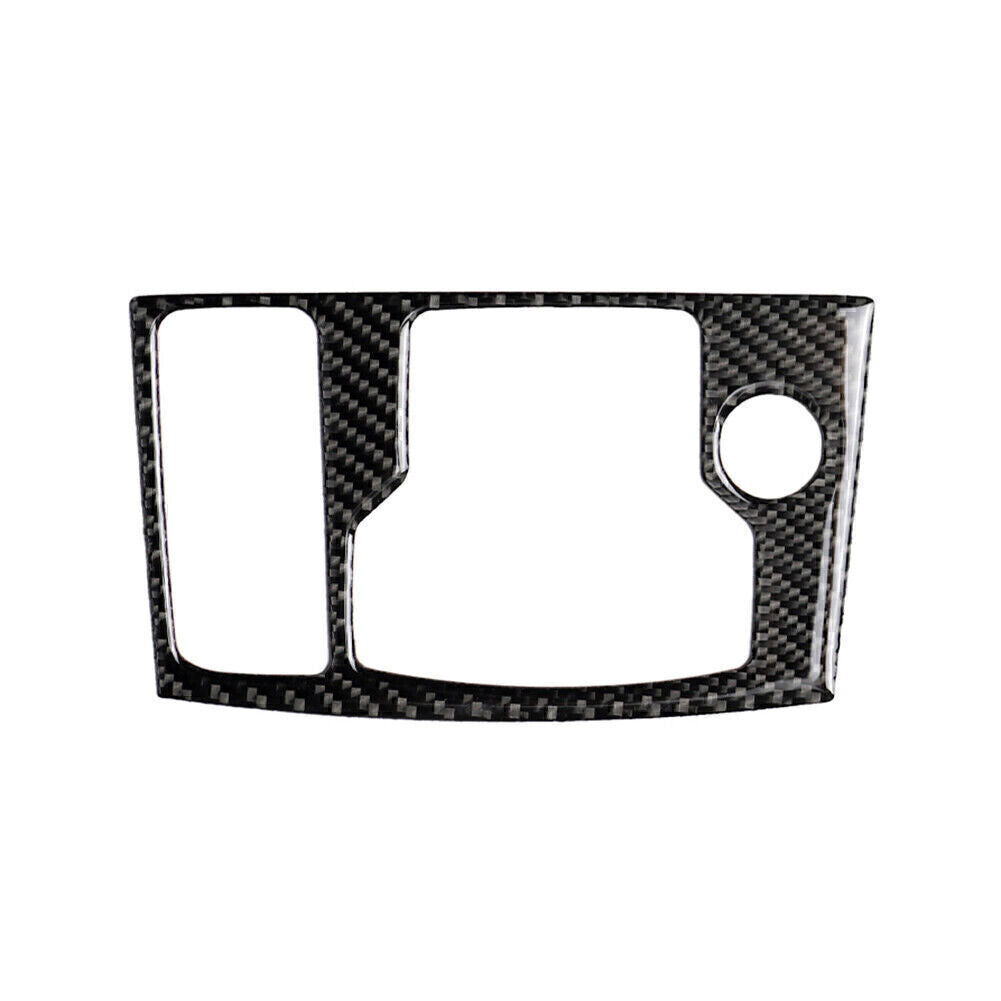 Carbon Fiber Interior Multimedia Button Cover Trim Fit for Mazda 3 Axela 2017 18