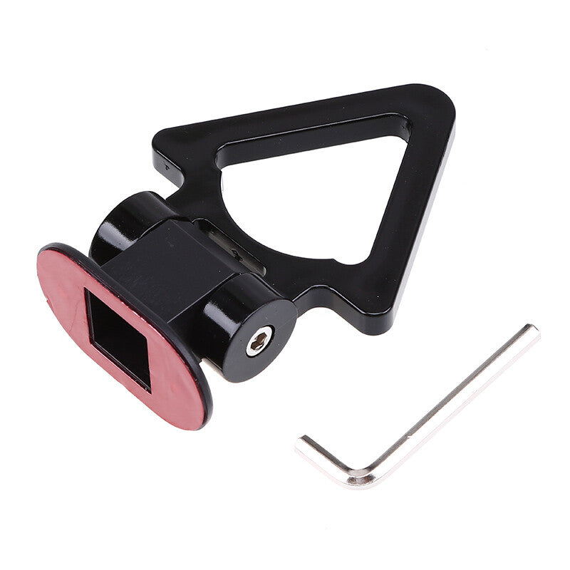 Car universal V-shaped viscose trailer hook simulation decorative ring Black