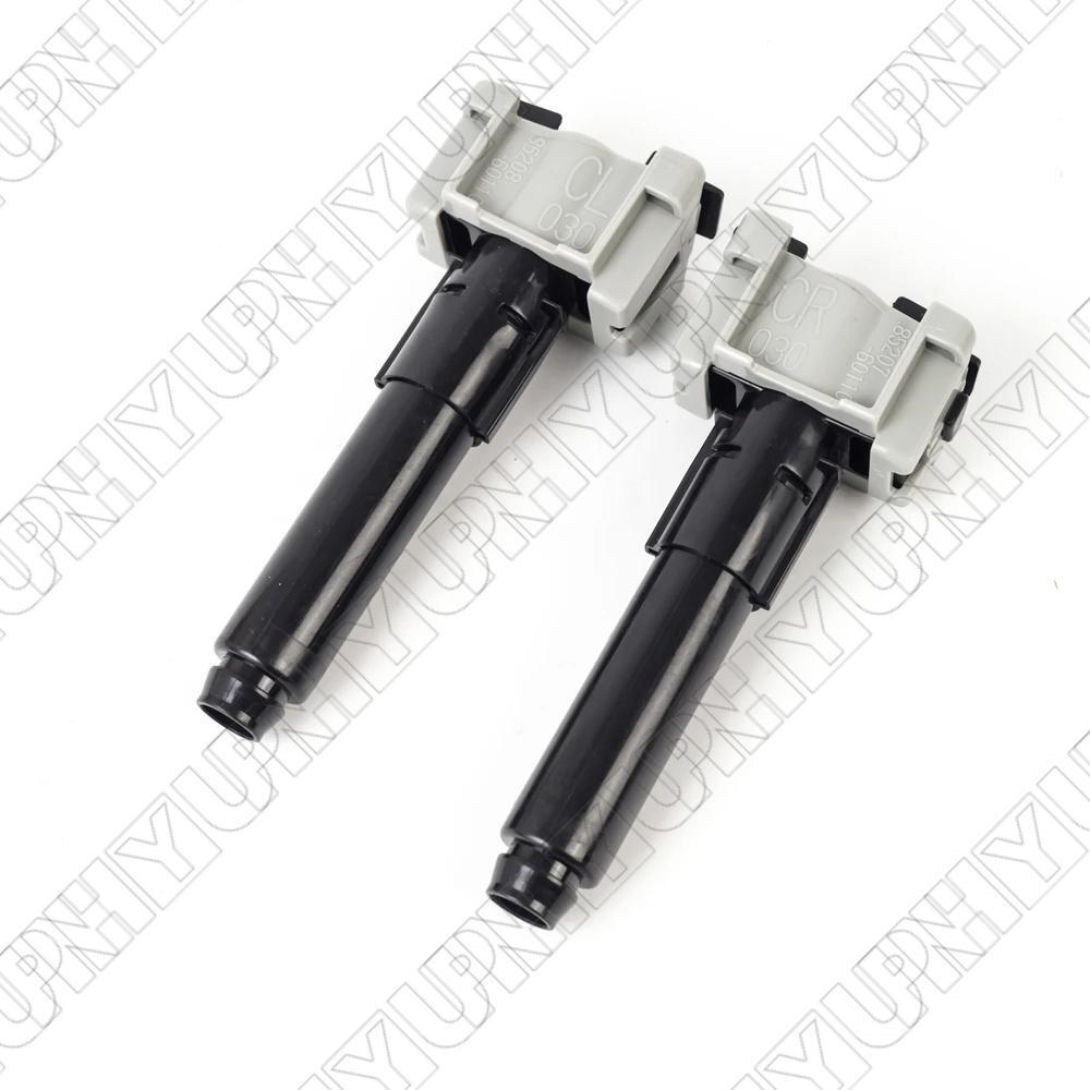 Left + Right Headlight Washer Nozzles For 16-19 for Toyota for Land Cruiser 200 V8 5.7L