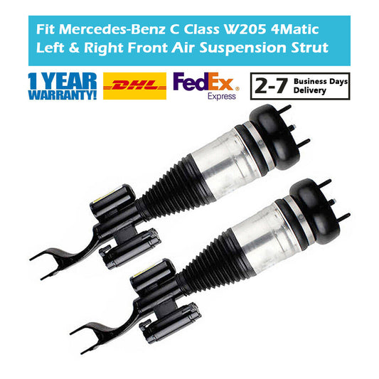 for Benz C Class W205 4MATIC ADS Pair Front Left and Right Air Suspension Strut