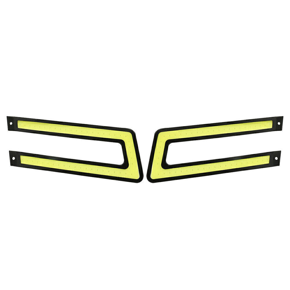 For Universal Car Driving Fog Lamp 12V White COB DRL LED Daytime Running Light