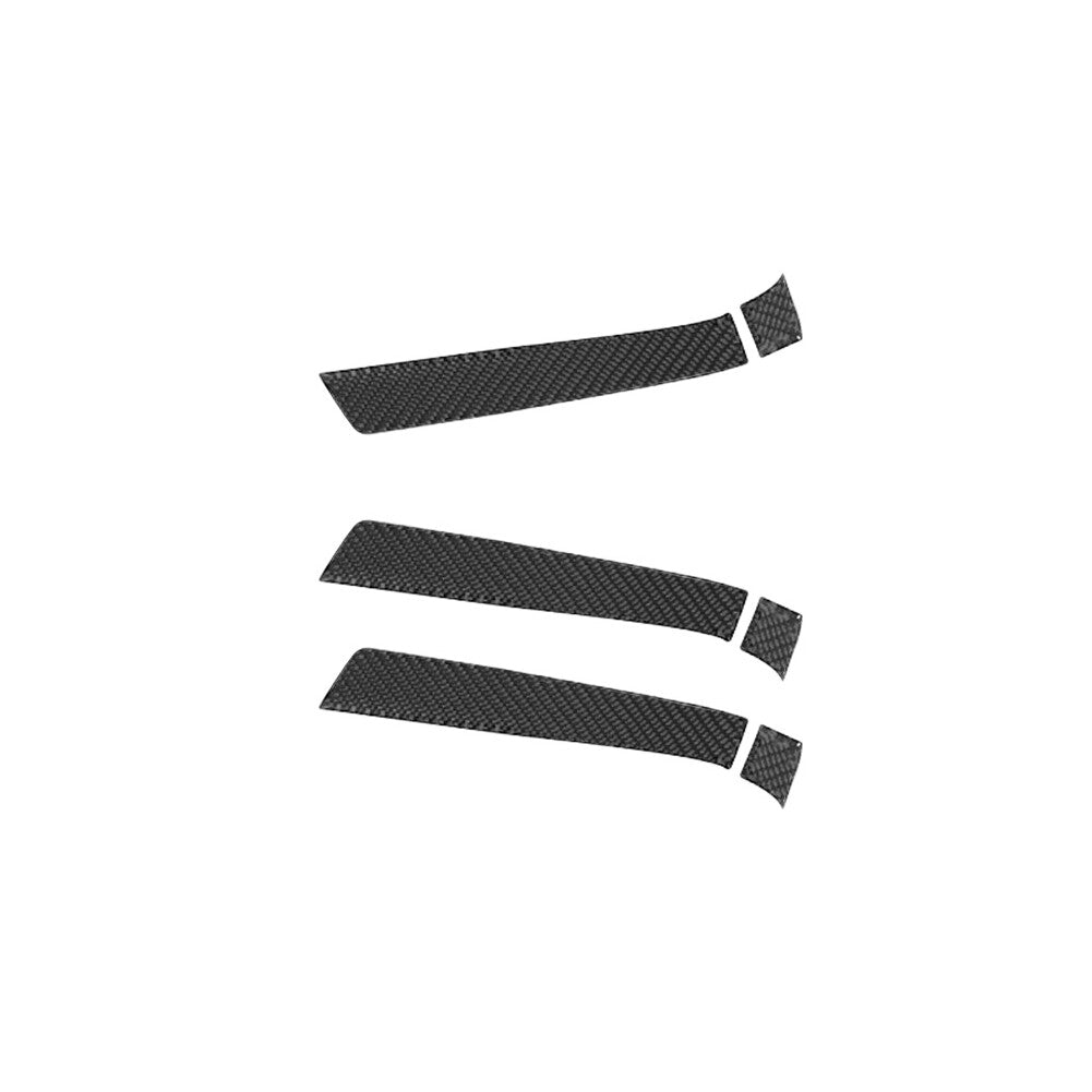 6Pcs Carbon Fiber Interior Door Handle Panel Cover Trim for Audi Q7 2007-2015