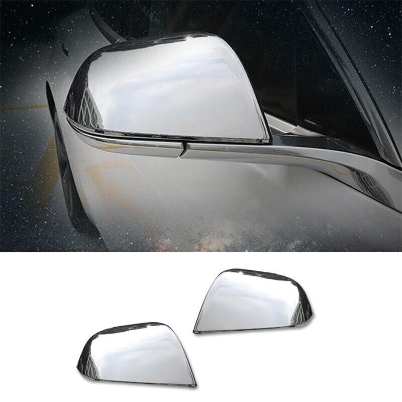 for Tesla Model 3 2017-2022 Chrome Rear View Side Mirror Cover Cap Trim decorate