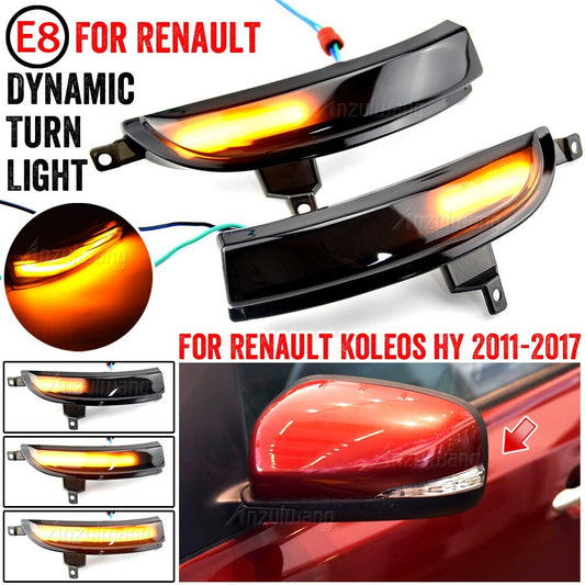 Dynamic Turn Signal Light for Renault Koleos HY 2011-2017 Facelift Model
