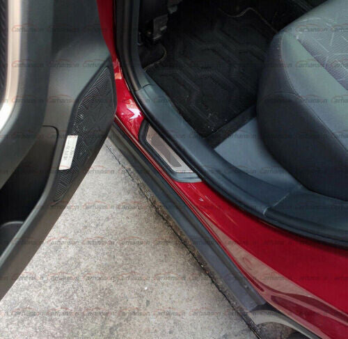 for Kia Seltos 2020-2022 2023 Door Sill Scuff Plate Guard Mouldings Cover Trim
