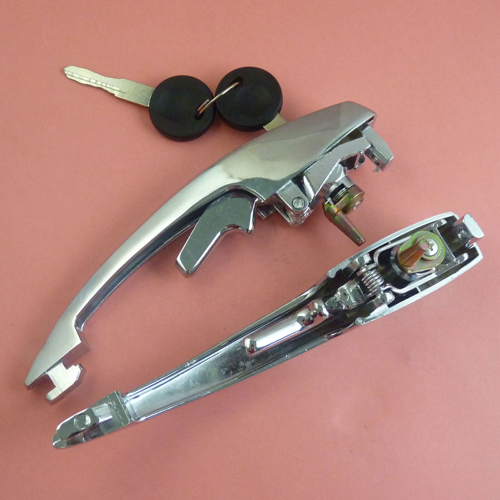 for VW Beetle Karmann Ghia 113837205M A Pair Exterior Door Handles With Key NEW