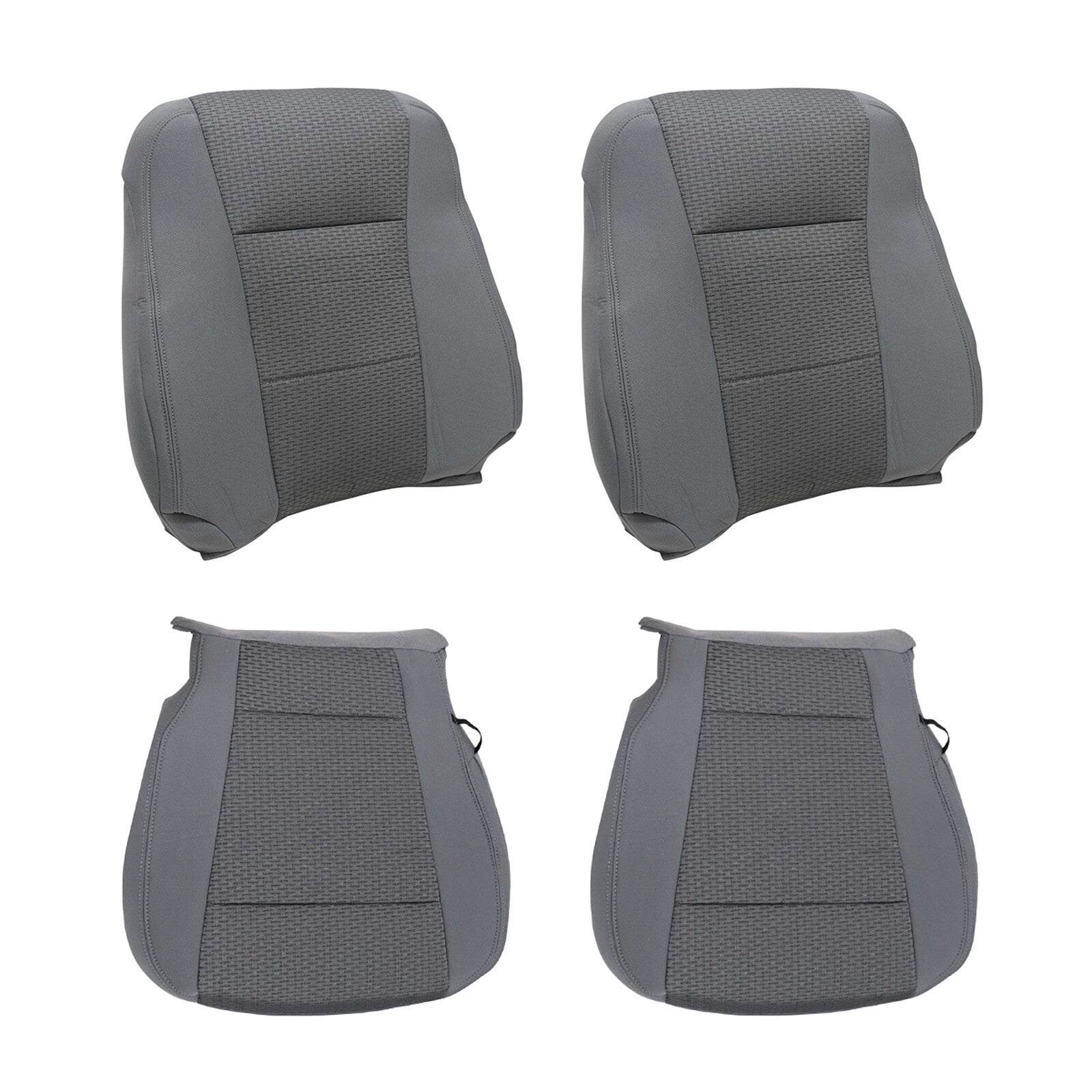 4X for Ford F150 XLT 2015-20 Front Driver+Passenger Bottom-Top for Seat Covers Cloth