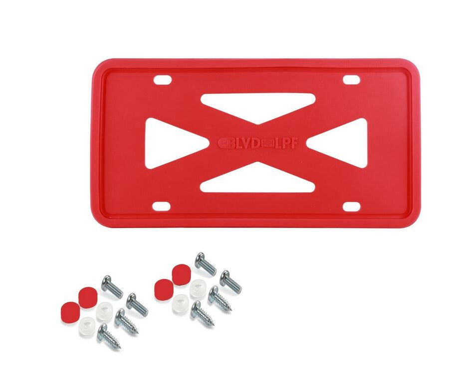 1 piece of red silicone car license plate frame cover for trunk suitable  for ford