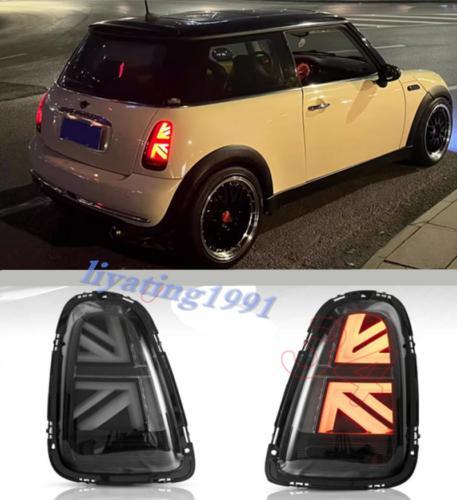 Pair of smoke black LED taillights/rear lights for Mini R50, R52, R53 Cooper 2002-2006.