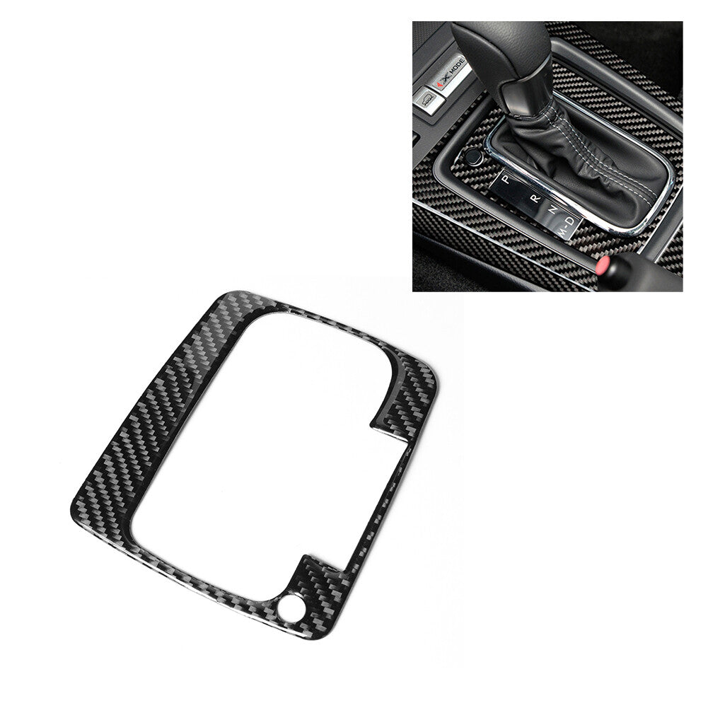 Carbon Fiber Interior Gear Shift Panel Cover Trim for Subaru Forester 2013-2018