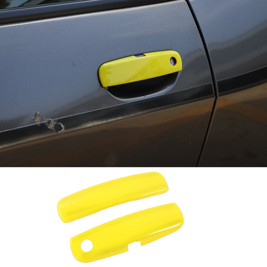 Yellow ABS Side Door Handle Panel Cover for Dodge for Challenger 2012-23 Accessories