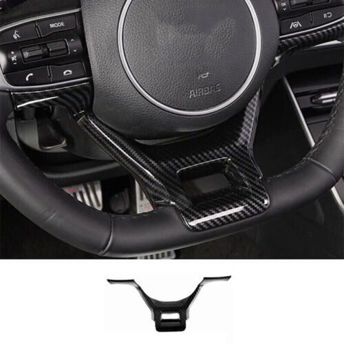 for Kia K5 2021-2023 Carbon Fiber ABS Inner Steering Wheel Frame Cover Trim Deco