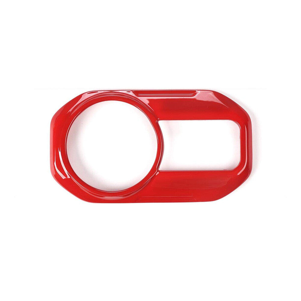 1 x Headlight Switch Button Cover Trim Decor Frame for Dodge for Ram 1500 2018+ Red