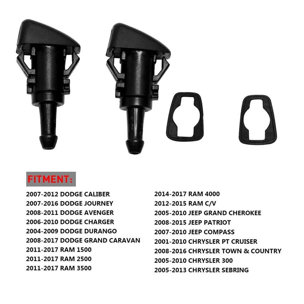 Windshield Washer Wiper Fluid Sprayer Nozzle for DODGE for RAM 1500 2500 5113049AA