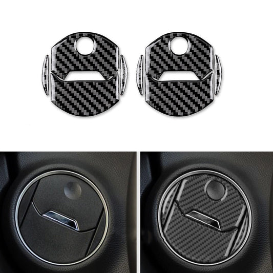 2Pcs Carbon Fiber Air Vent Outlet Cover Trim for Chevrolet Camaro 2010-2015