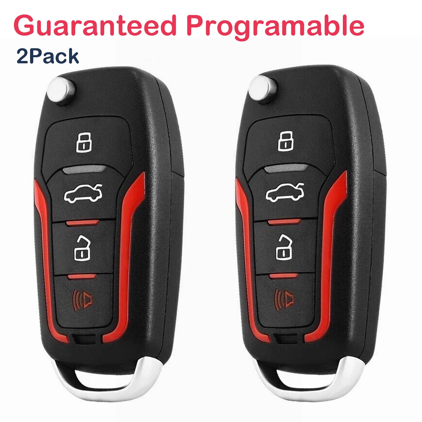 Upgraded flip-top remote control car keychain for Ford for Mustang 2005, 2006, 2007, and 2008 models. CWTWB1U311