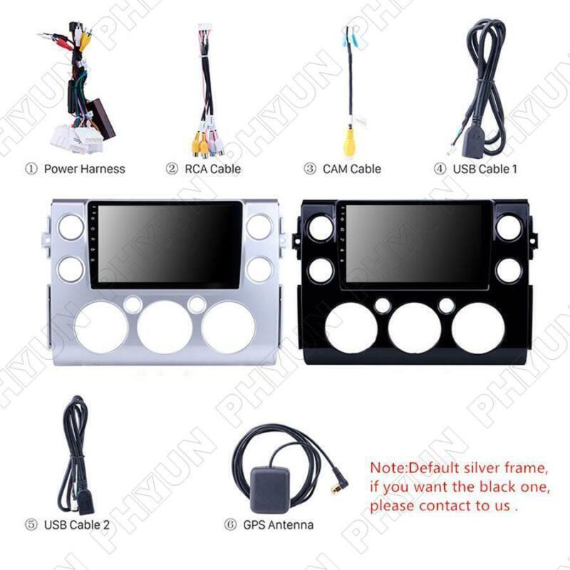 2 DIN 9 Android 10 Car GPS Player BT WIFI FM 1+16G for Toyota FJ Cruiser 07-18