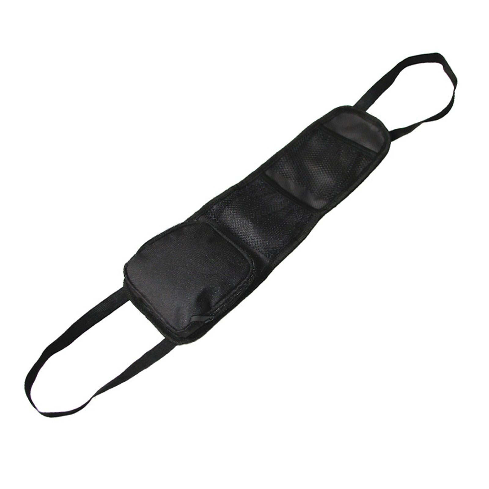Durable Portable Oxford Cloth Car for Seat Side Back Black Storage 2 Mesh Pocket Bag