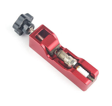 Universal engine spark plug gap tool gap adjuster for 10/12/14/16 mm spark plugs (red)